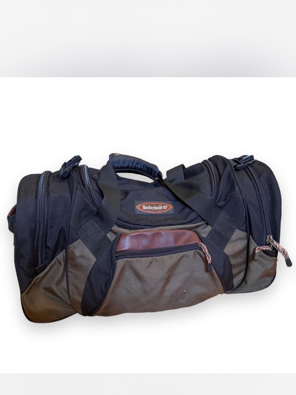 Timberland Canvas and Suede Duffle Bag